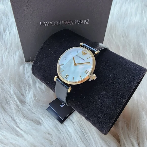 Emporio Armani Women's Black and Gold Watch No Negociable - Picture 6 of 11